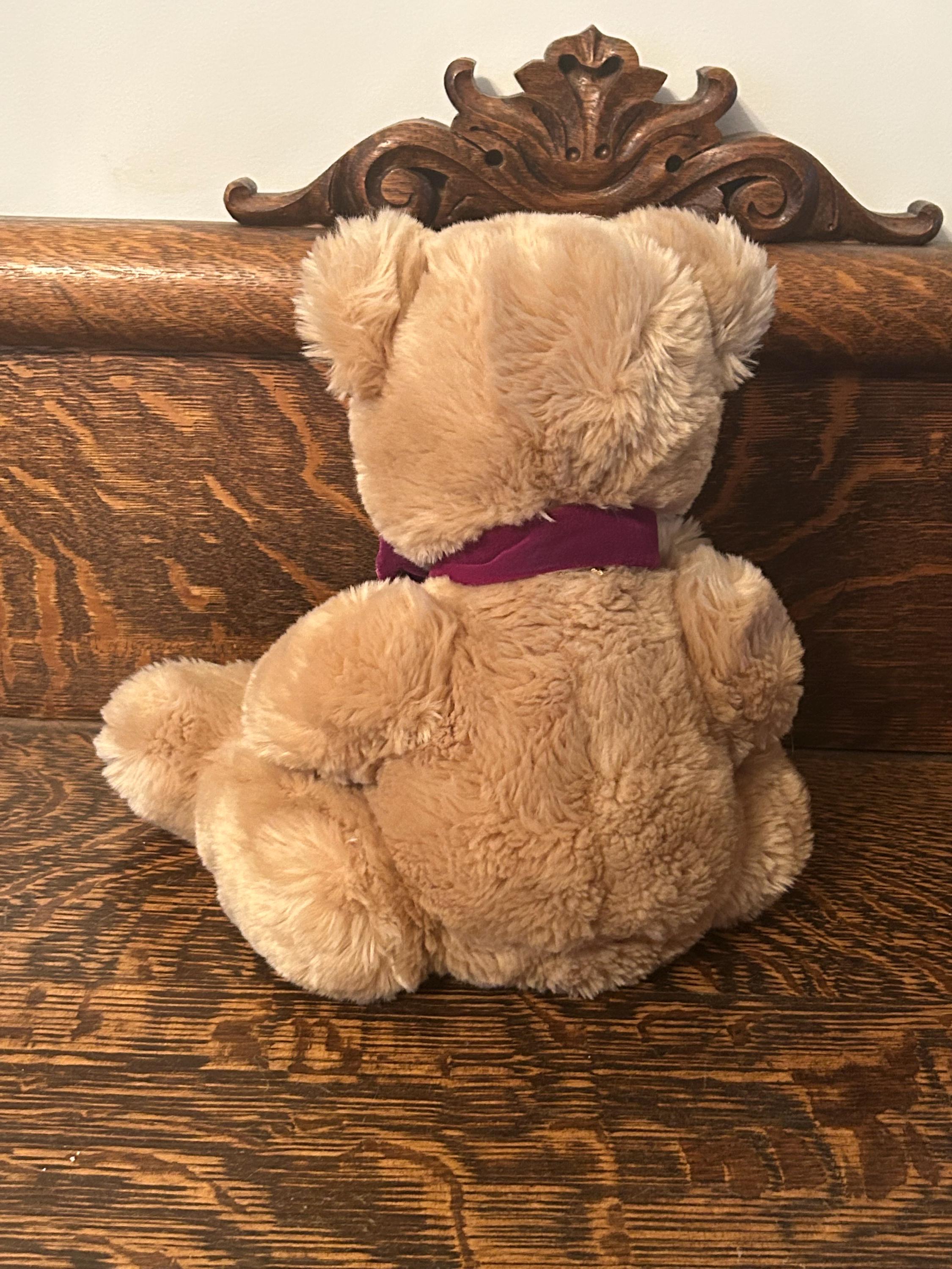Vintage La Senza “strauss” Bear Plush Hand Puppet 1998 La Senza