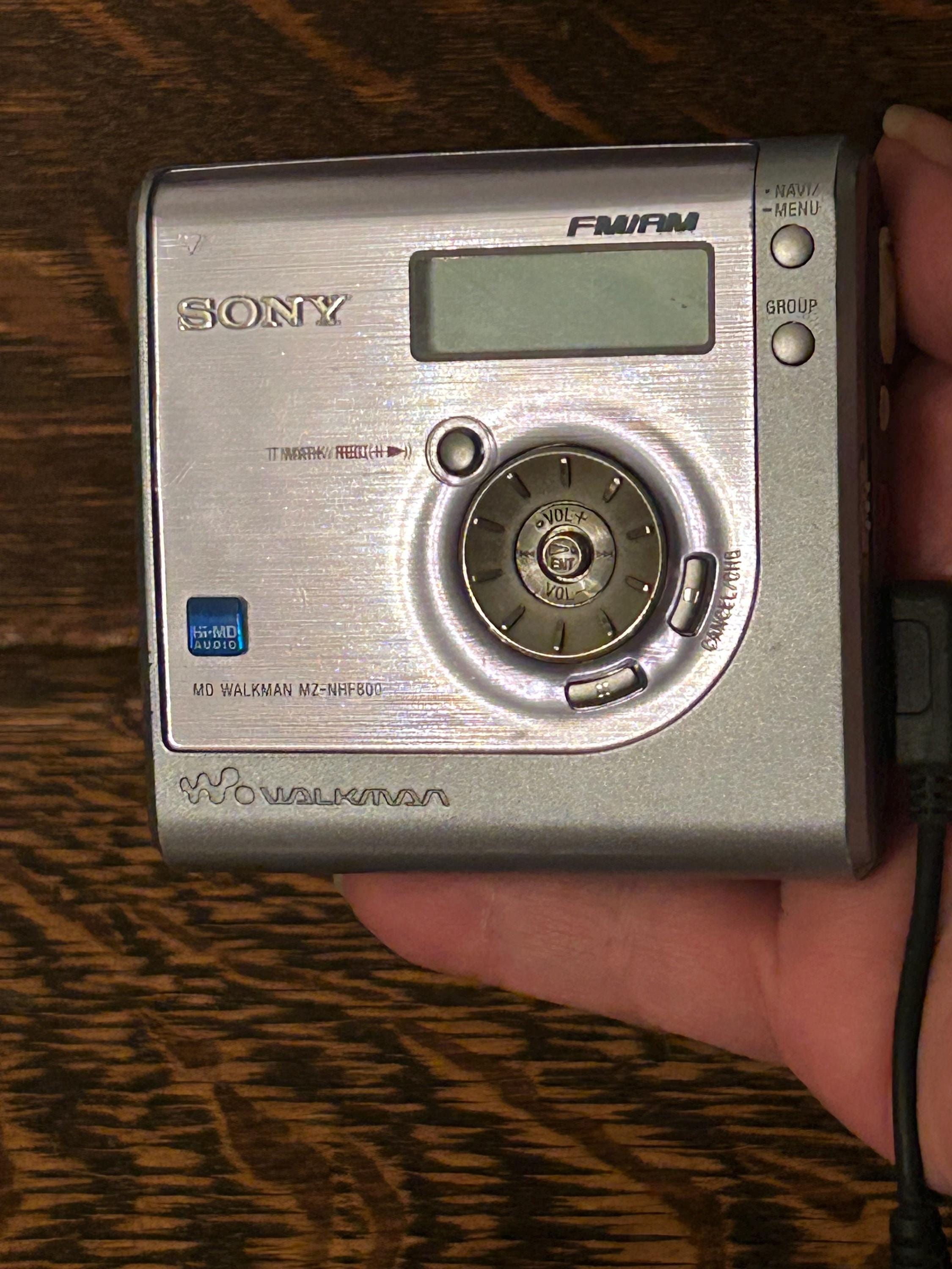 Sony Hi-md Walkman MZ-NHF800 Minidisc Player Recorder - Etsy