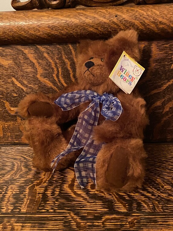 テディベア・デザイナーサイン入り　Sally Winey  Ty社アンティーク Mohair Teddy Bear - Winey Bears - Sally Winey Artist - Handcrafted