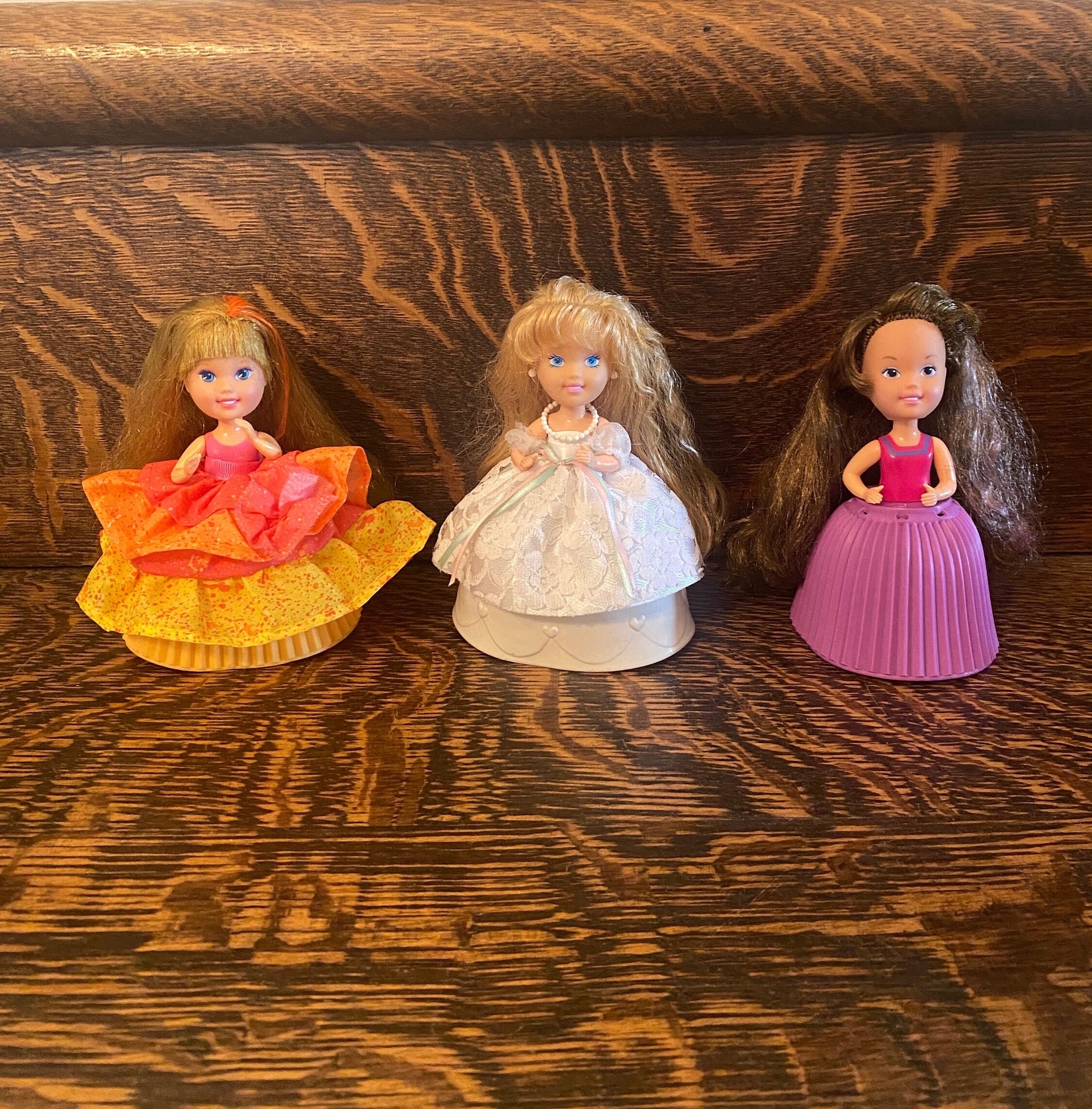 Vintage Tonka Cupcake Girls Dolls Lot of 3 Tropical Treat Coral