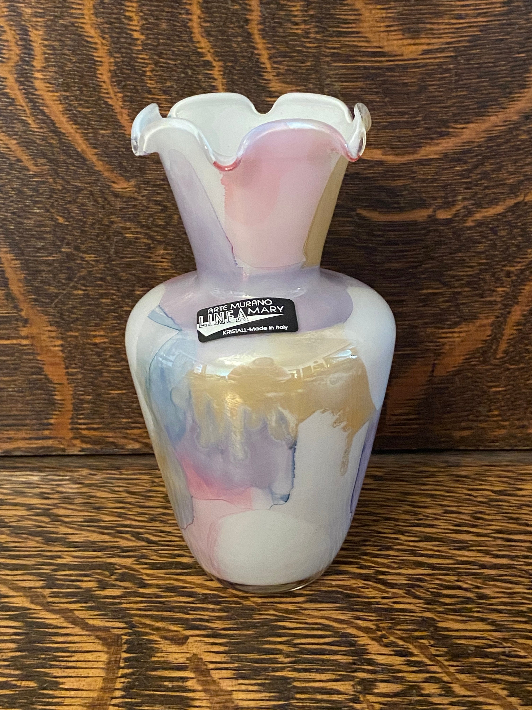 MURANO ムラノ 金彩 コバルトブルー 花器 花器「光琳」 筒形 コバルトブルー | グラスアート黒木 | 公式