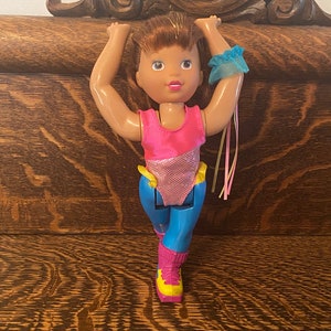 90’s Toy Biz Gymnast Jamie Doll Brunette Hair Version
