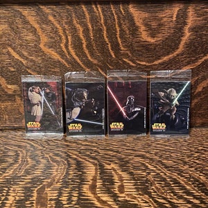 Cartes à collectionner Energizer Max 2005 Star Wars, épisode III, jeu complet de 4 cartes