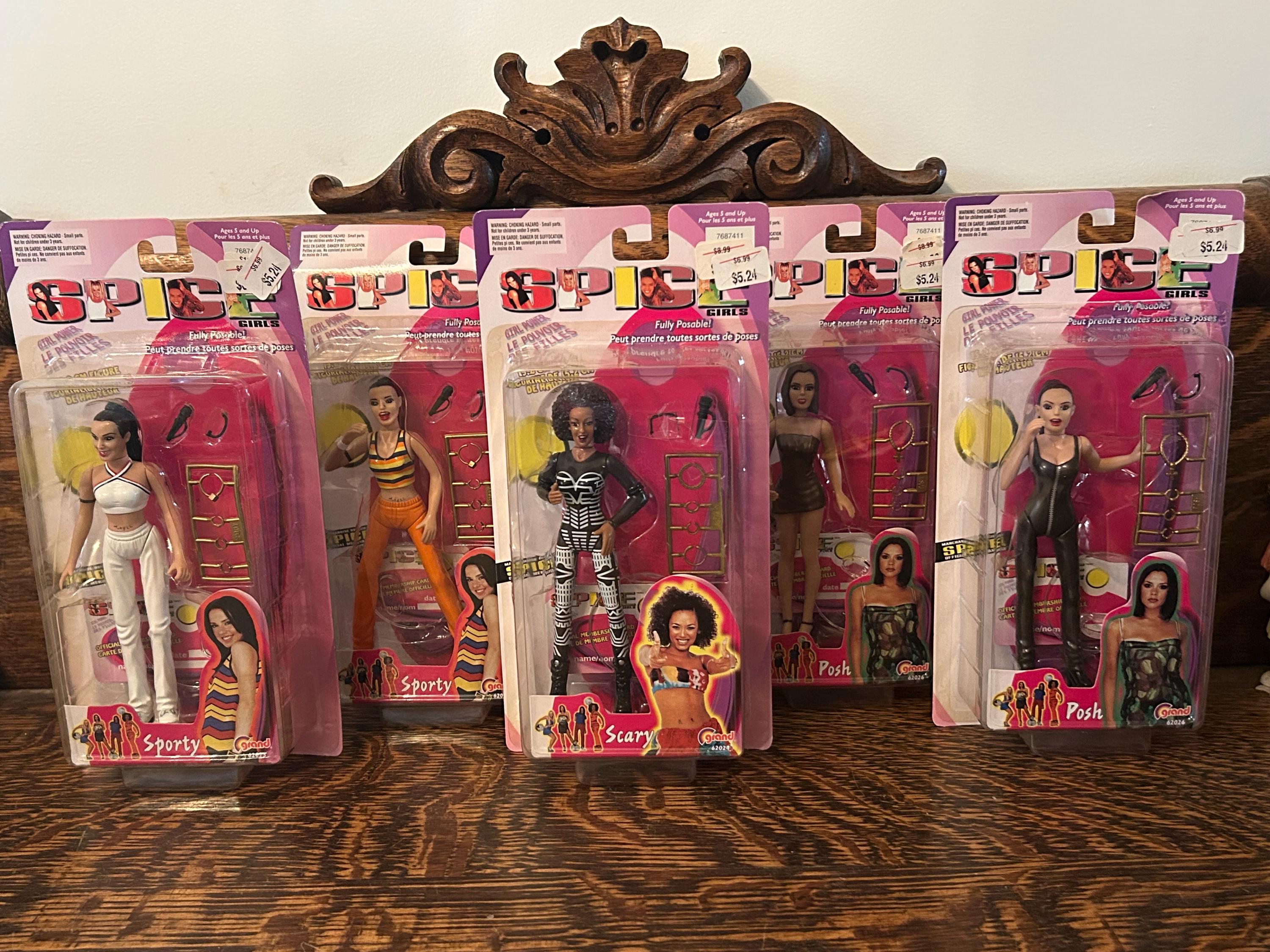 Vintage Spice Girls Figures 6” Dolls Sporty Spice Mel C, Posh