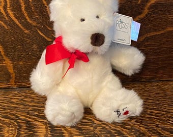 Vintage Russ Berrie Bears From The Past “Bianca” Teddy Bear I Love You Bear