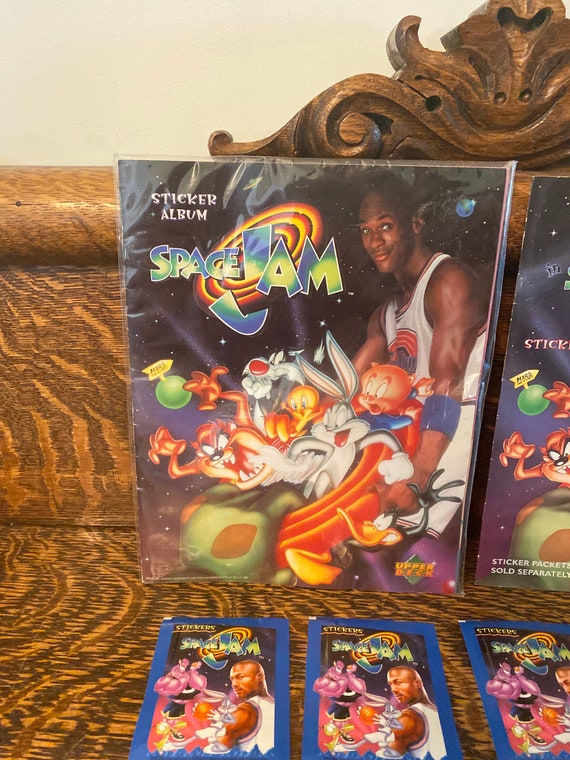 Vintage Space Jam Sticker Books Warner Bros Looney Tunes Space Jam