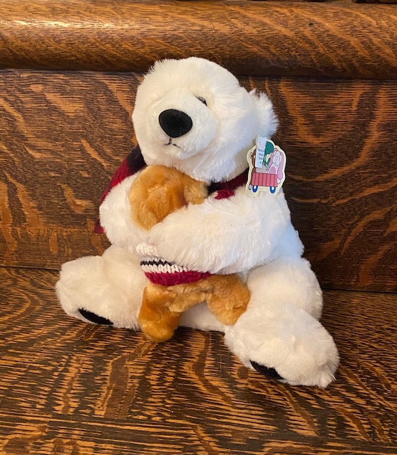 Vintage 1988 Chrisha Creations Plush Polar Bear Chrisha Playful