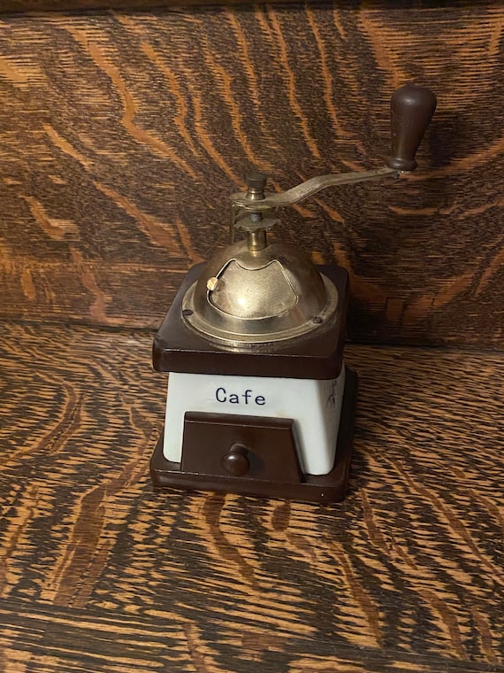 Vintage Coffee Grinder Hand Crank Cafe Bar Farmhouse Decor