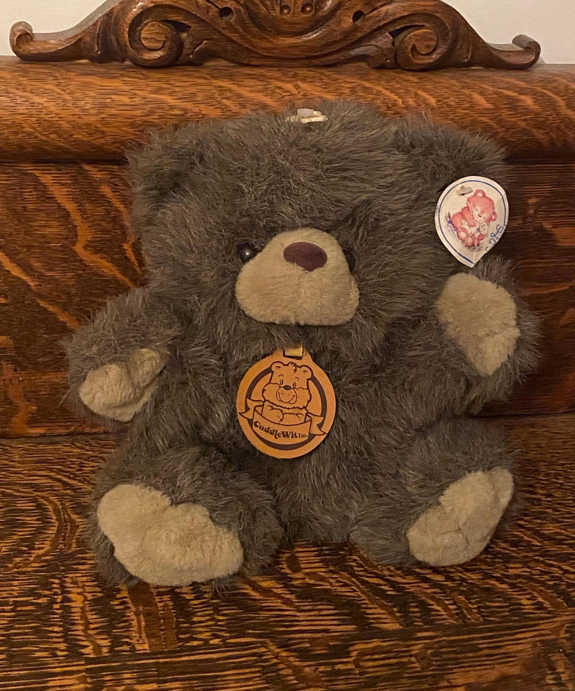 Vintage Cuddle Wit Teddy Bear Brown & Grey Plush Bear - Etsy
