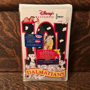 Sealed Walt Disney 101 Dalmatians VHS Tape Disney’s Masterpiece Edition