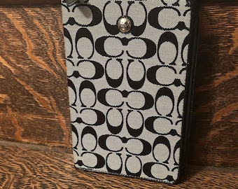 Vintage Coach Tablet/E Reader Case Passport Folder Signature C Canvas