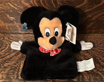 Vintage Disney Applause Mickey Mouse Hand Puppet