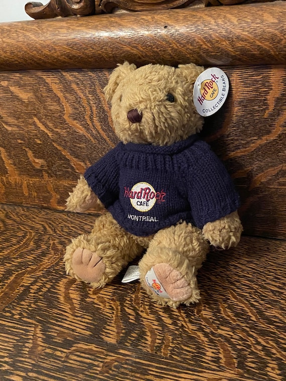 Vintage Hard Rock Cafe Teddy Bear Hard Rock Cafe Montreal