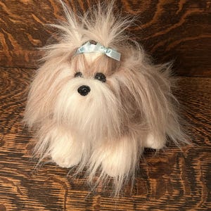 Vintage Toys R Us Animal Alley Plush Dog Shih Tzu Stuffed Toy
