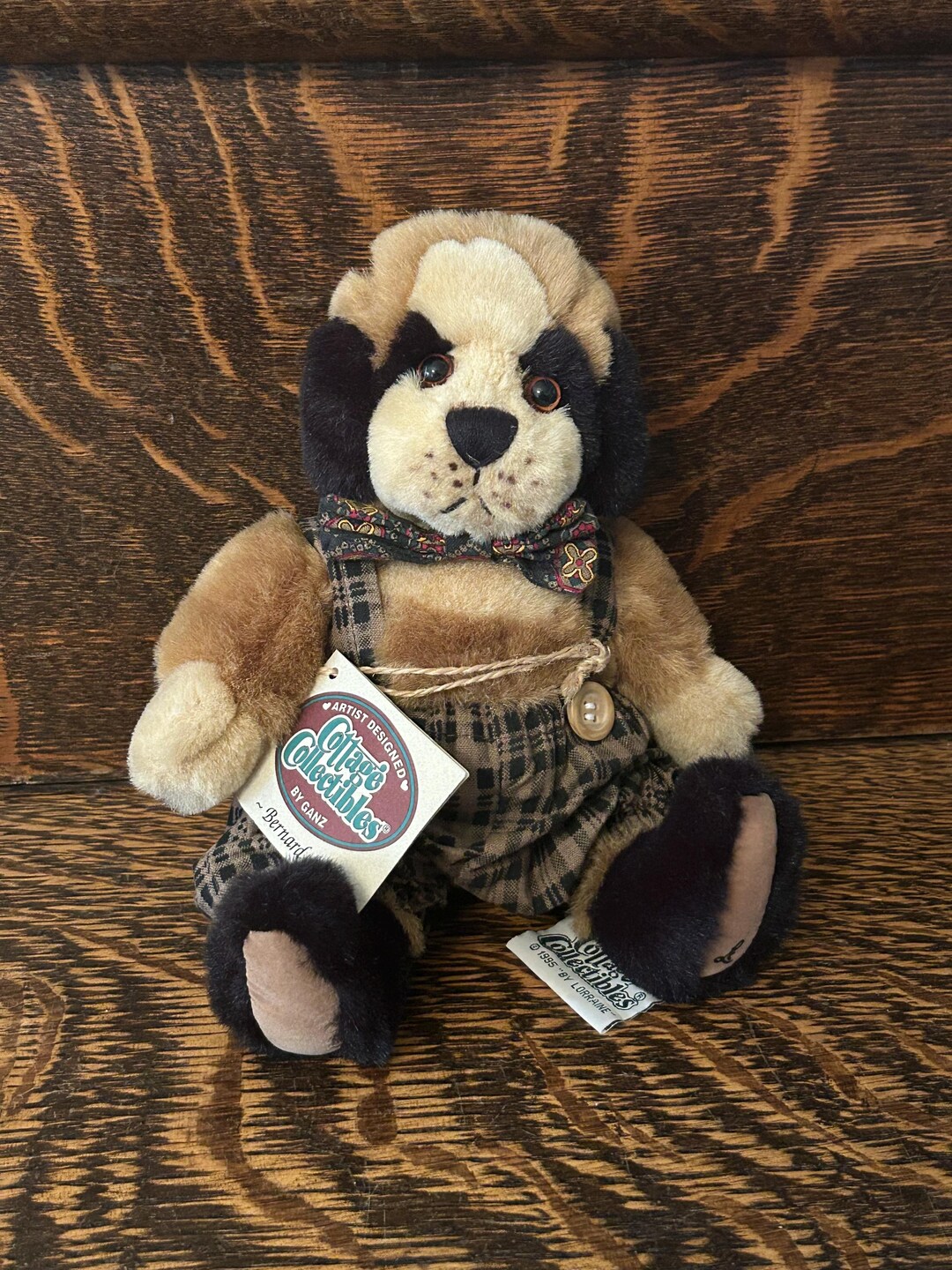 Rare Vintage Ganz Cottage Collectibles “bernard” Dog Artist