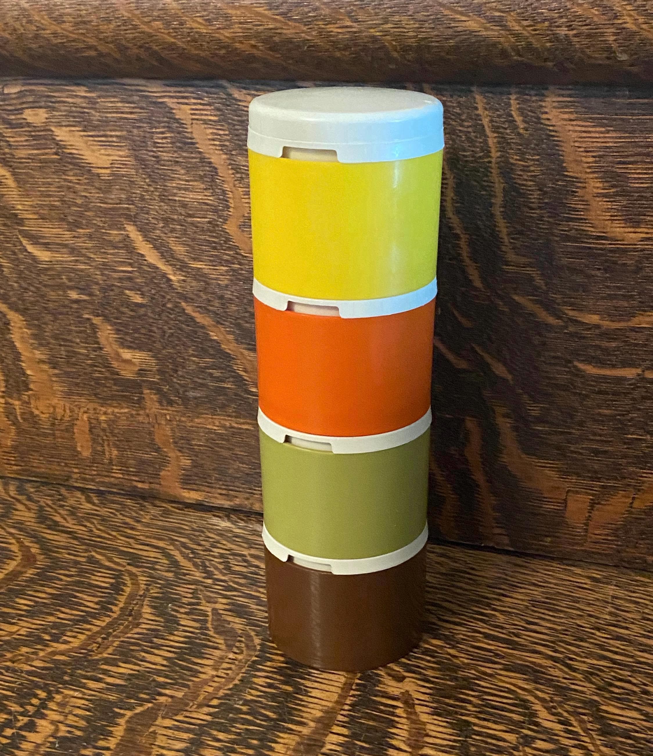 vintage TUPPERWARE スパイスストッカー 2セット Vintage Tupperware Spice Containers 1970's Spice Shakers