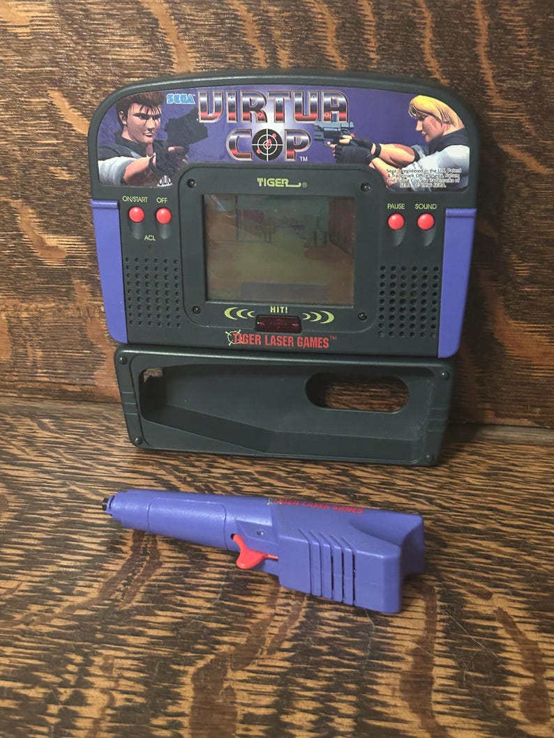 Cop Console Rare 1995 Sega Virtua Cop Tiger Laser Games Handheld Gaming System ...