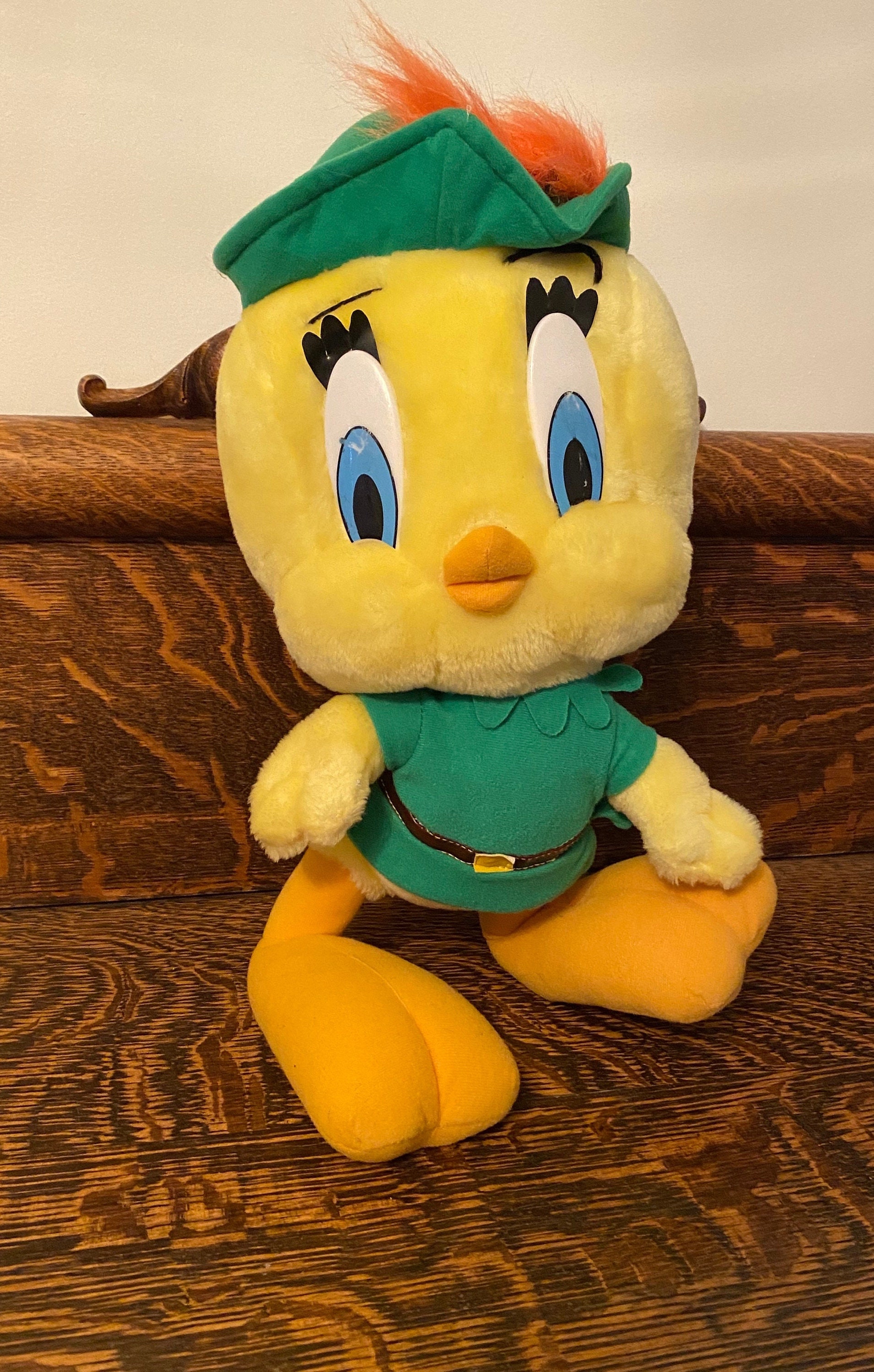 平成レトロ Tweety&Friends トゥイーティー おやすみマスコット Vintage Looney Tunes Tweety Bird Plush Play-by-play Toy 90's