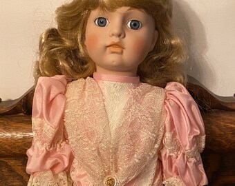 Vintage Musical Porcelain Doll “april” CHSN Limited Production