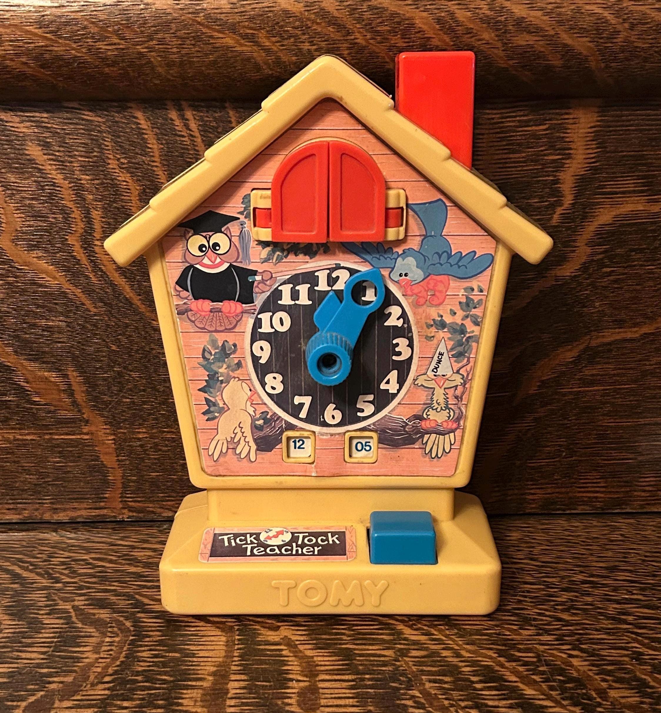 Vintage Tomy Tick Tock Teacher “learn to Tell Time” Cuckoo Clock