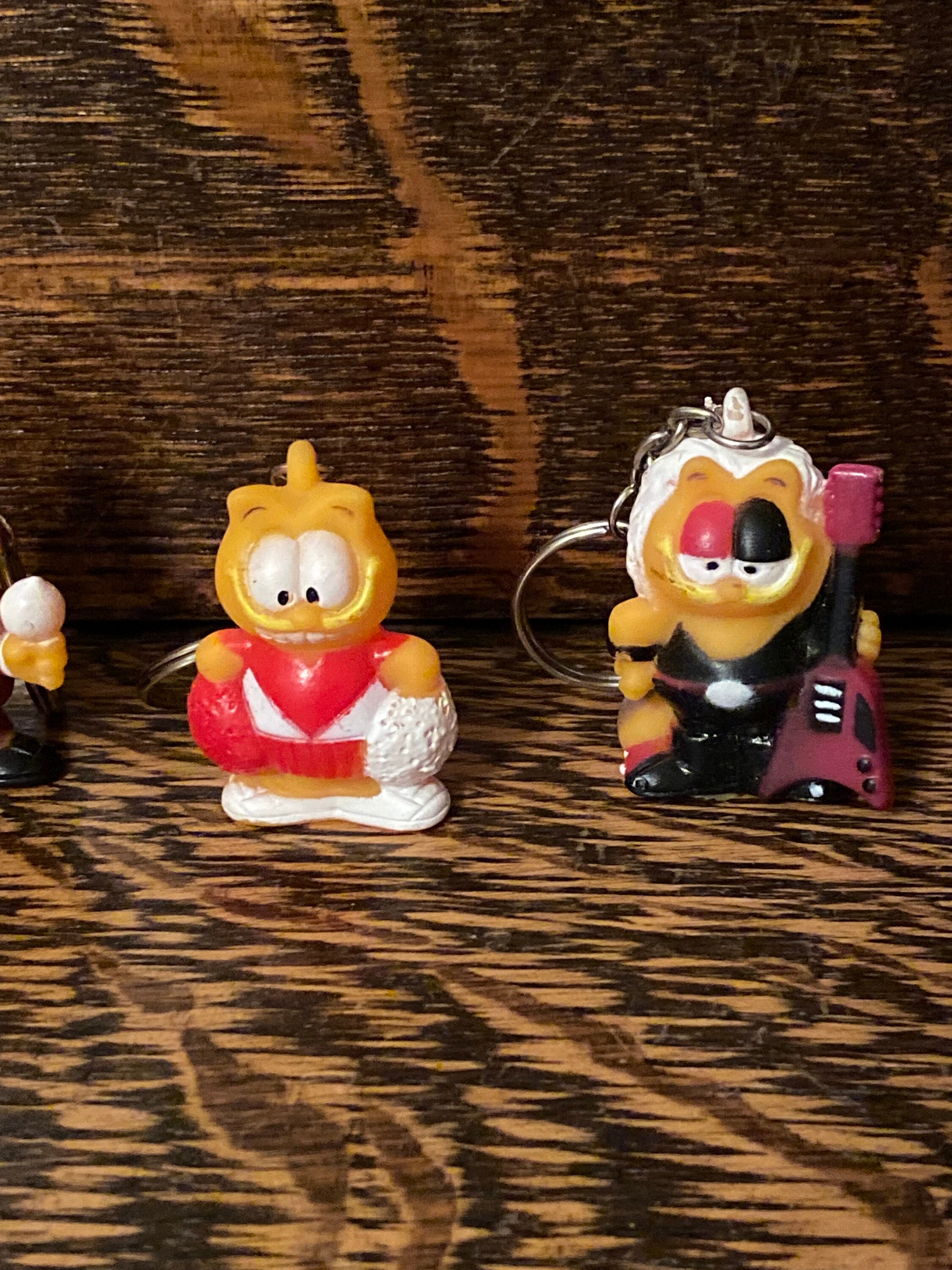 Vintage Garfield Keychain Figures Mini Garfield Toys Backpack, Purse ...