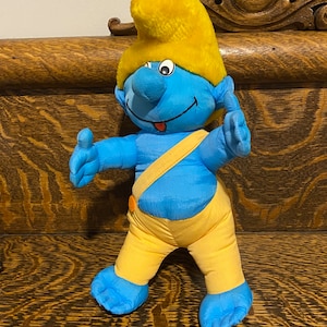 Peluche vintage de los Pitufos HTF KO Fakie Los Pitufos