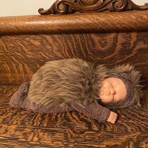 Vintage Anne Geddes Doll 2001 Signature Collection Soft Huggable Baby Hedgehog
