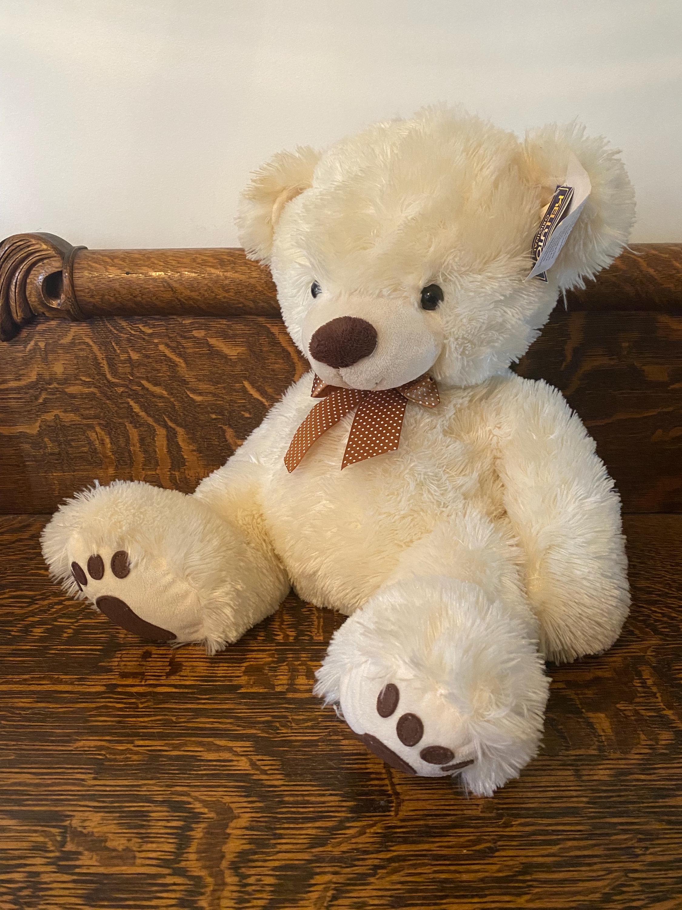 Vintage Kellytoy Jumbo Plush Teddy Bear 22” Patch Cuddle Bear 2