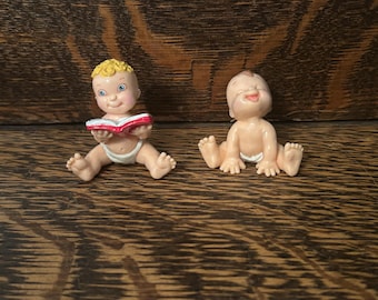 Vintage 1991 Baby Magic Diapers PVC Figures LGT Galoob - Cake Topper - Baby Shower