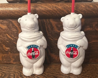 Vintage Coca Cola Polar Bear Sippy Cup, 1990s Coke Collectible - Etsy