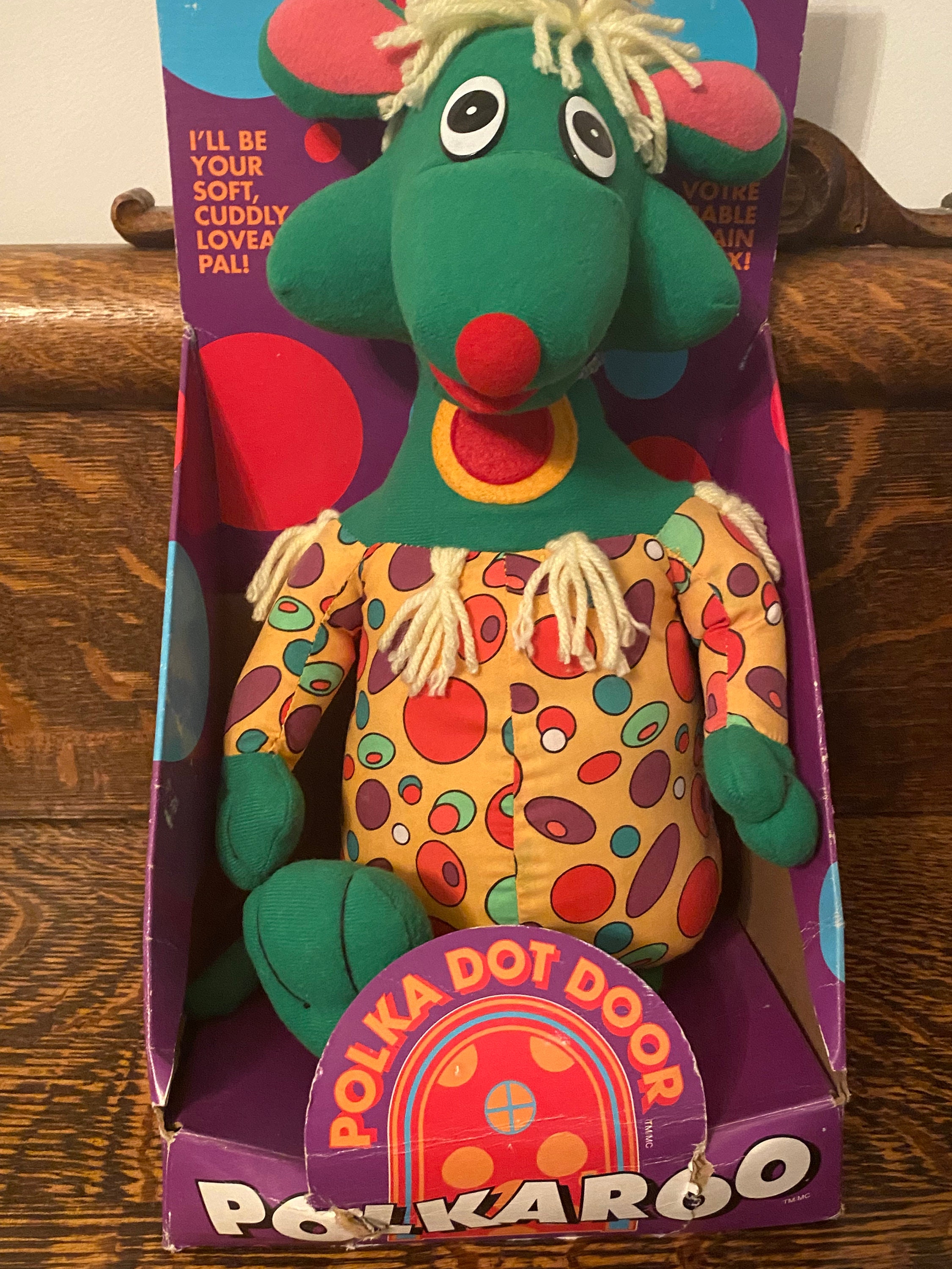 Vintage Polkaroo Plush Polka Dot Shorts TV Show 1994 Irwin Polka