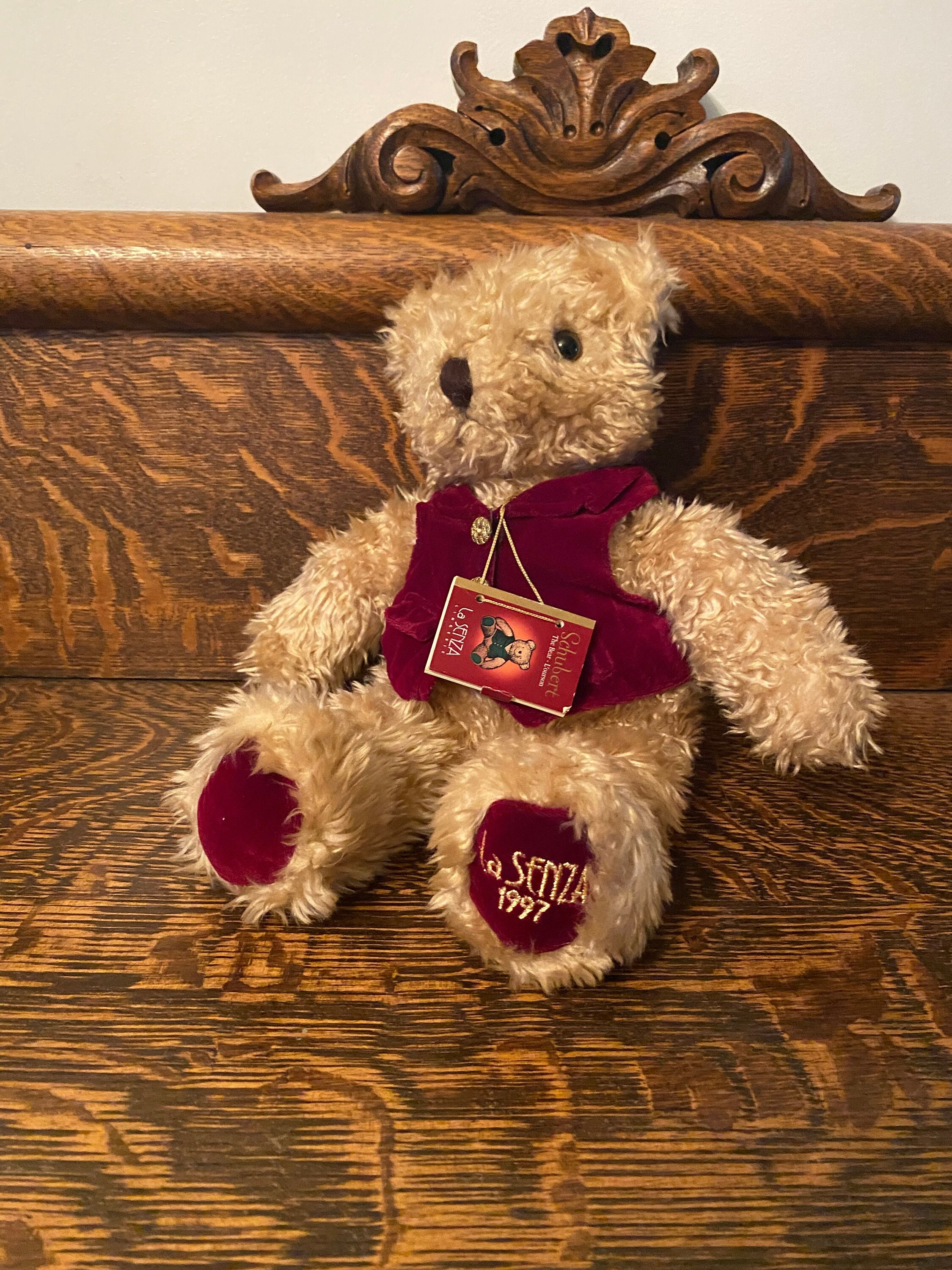 Vintage La Senza Schubert Bear 1997 Holiday Bear With Ornament