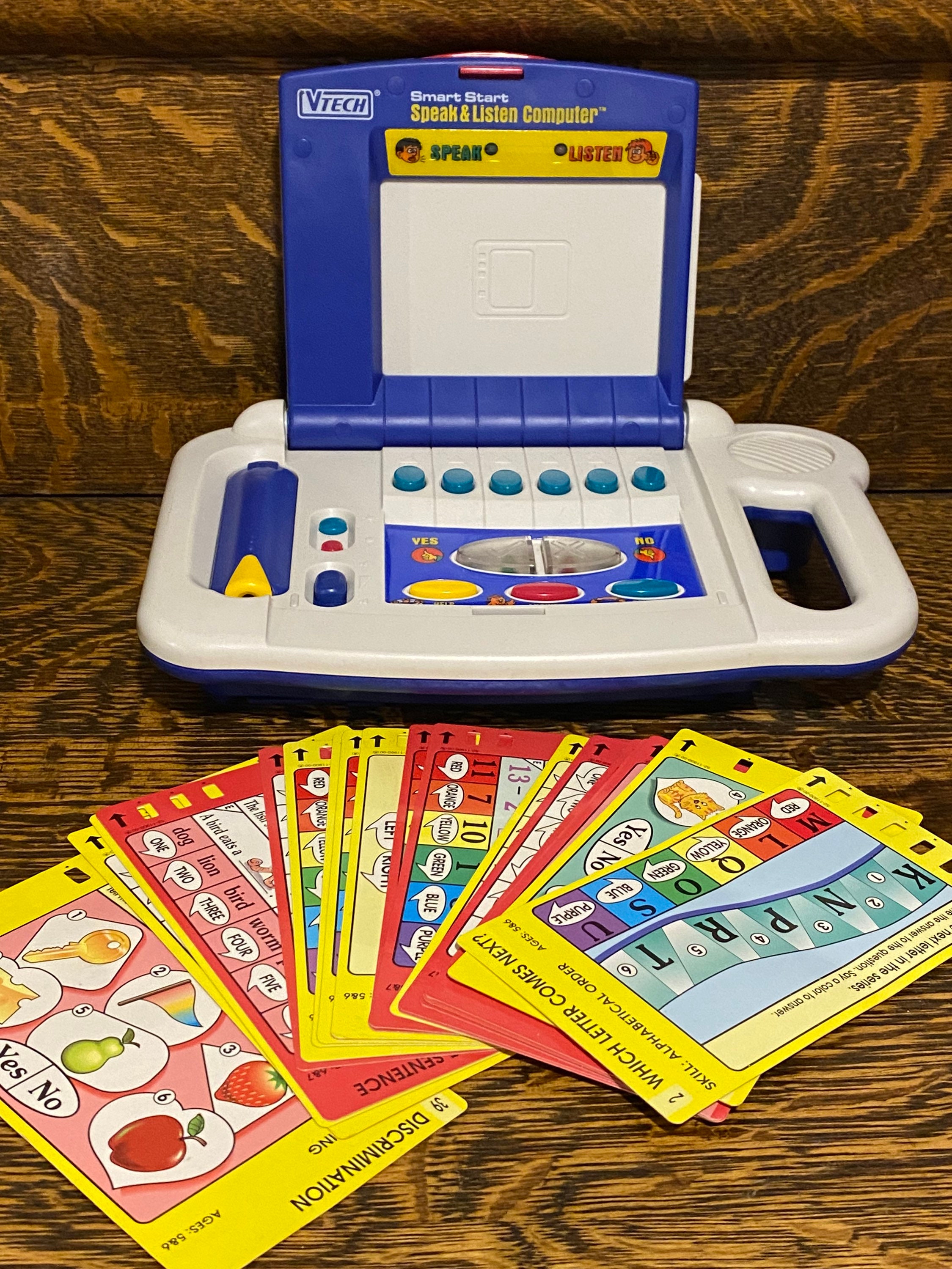 VTech+Talking+Whizz+Kid+Notebook+2000+Vintage+Educational+Kids+Computer for  sale online