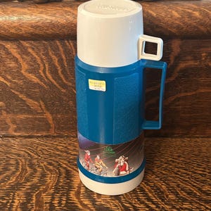 Vintage NOS Thermos Vaccuum Bottle Extra Large Capacity Glass Insert Hot/Cold Thermos