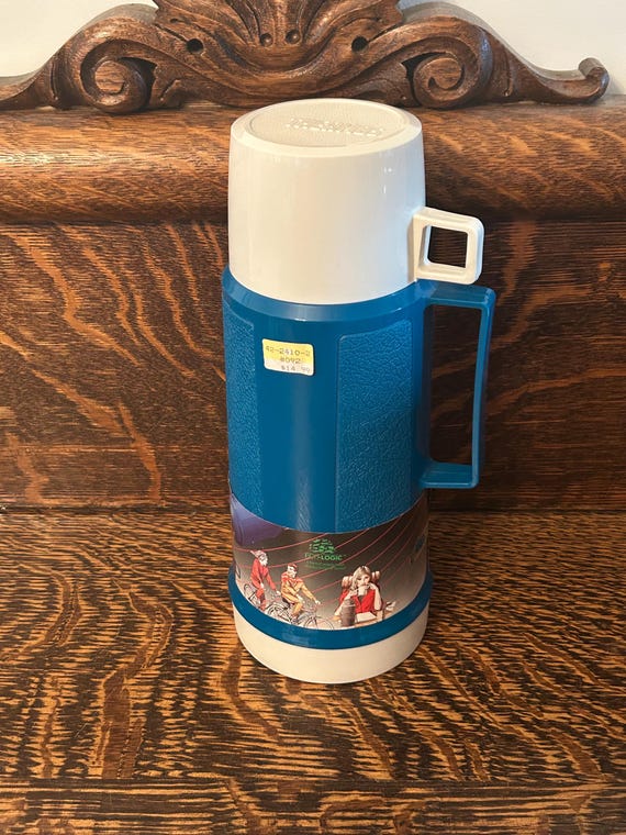 Vintage NOS Thermos Vaccuum Bottle Extra Large Capacity Glass Insert Hot/cold Thermos
