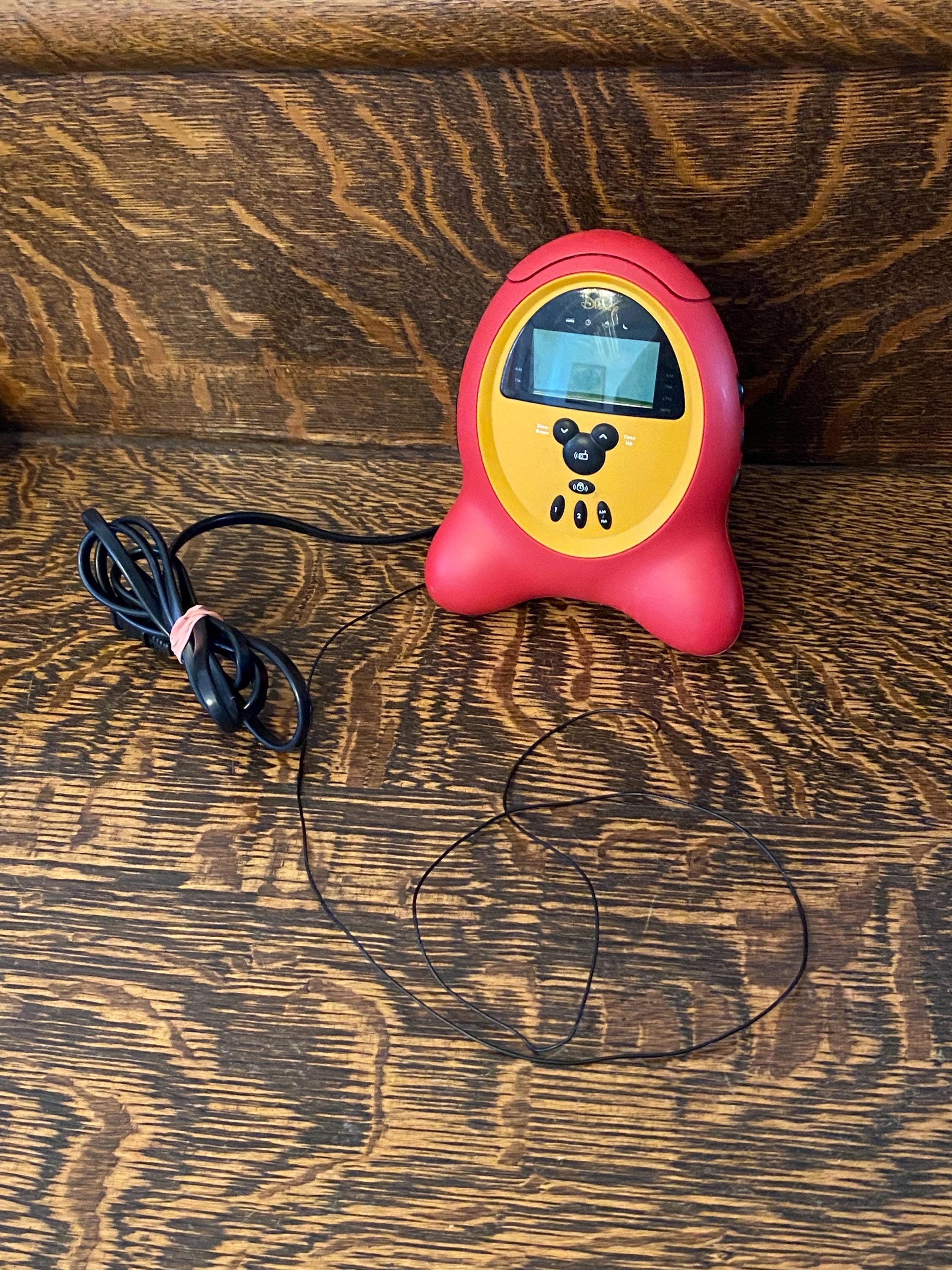 Vintage Disney Mickey Mouse AM/FM Radio Alarm Clock - Etsy