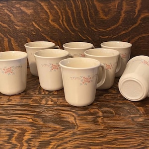Corelle English Breakfast Mugs Set Of 8 Corningware Farmhouse Kitchen Decor