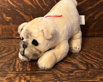 Ganz Webkinz ぬいぐるみ ブルドッグ ブラウン&ホワイト 犬の