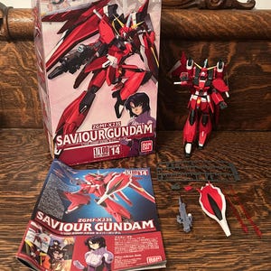 Vintage Bandai Gundam 1/100 Scale Model Saviour Gundam Hobby Seed Destiny Buildable Figurine 2006 Bandai