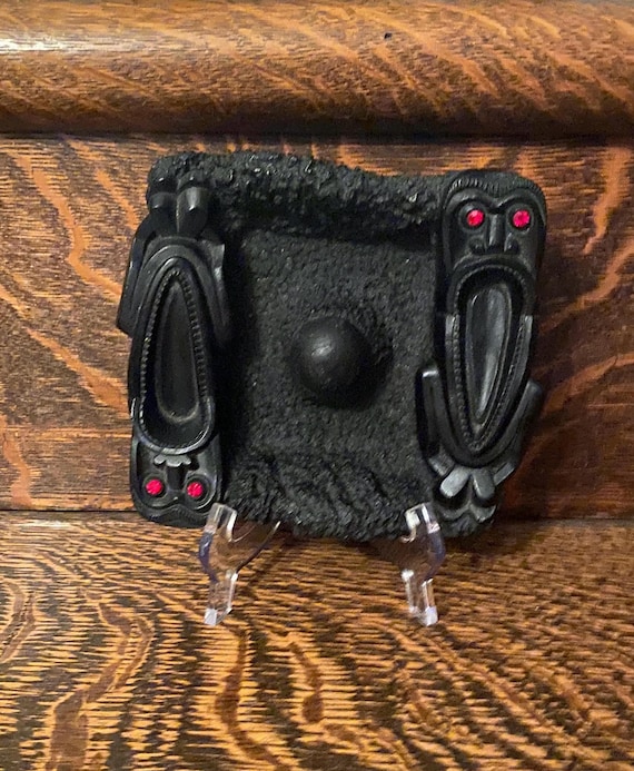 Vintage Coco Joe's Tiki Pipe Ashtray Hawaii Lava Rock Ashtray Tiki