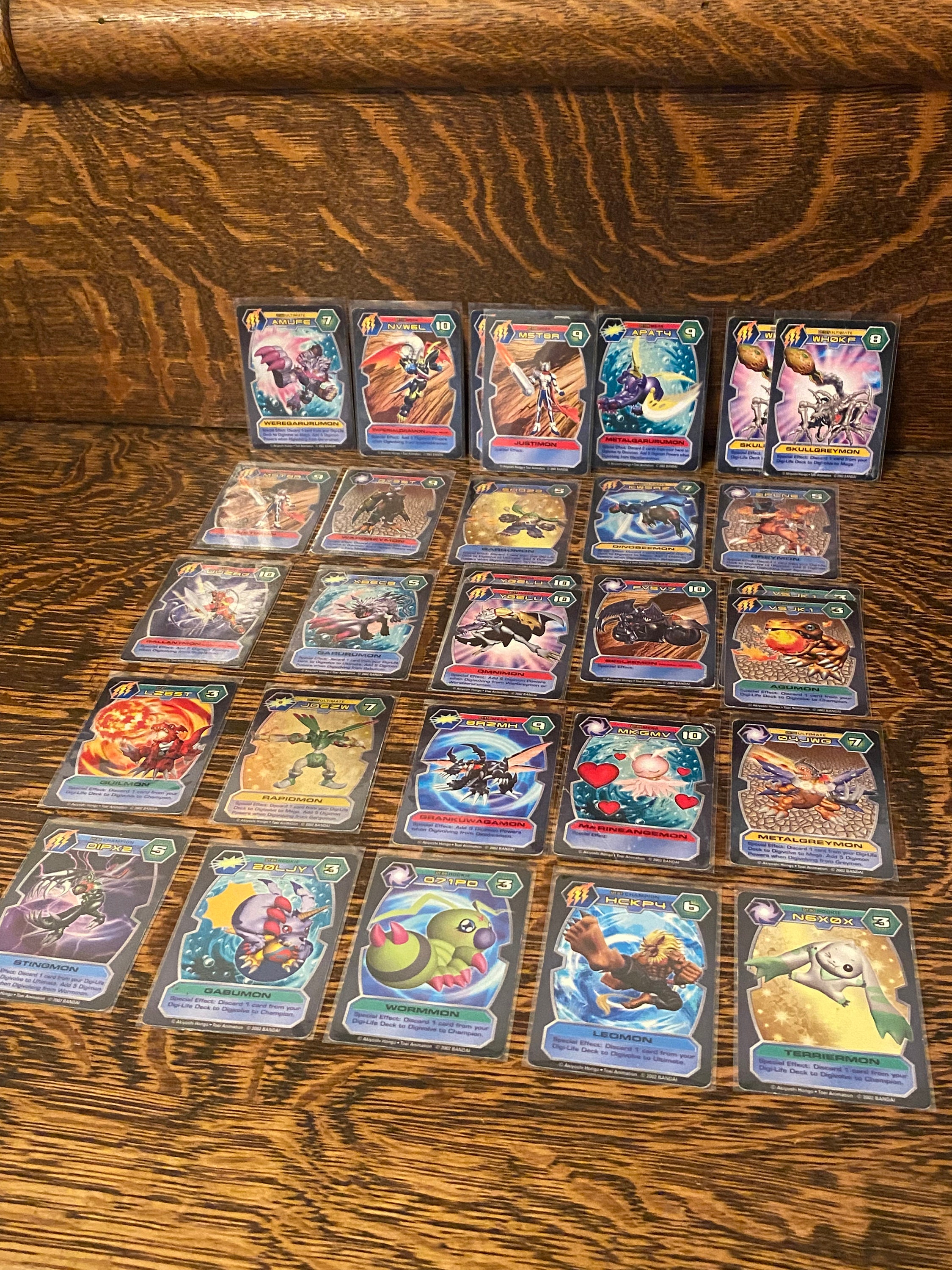 Vintage Digimon D-tector Card Game Digimon TCG Lot of 29 Cards - Etsy