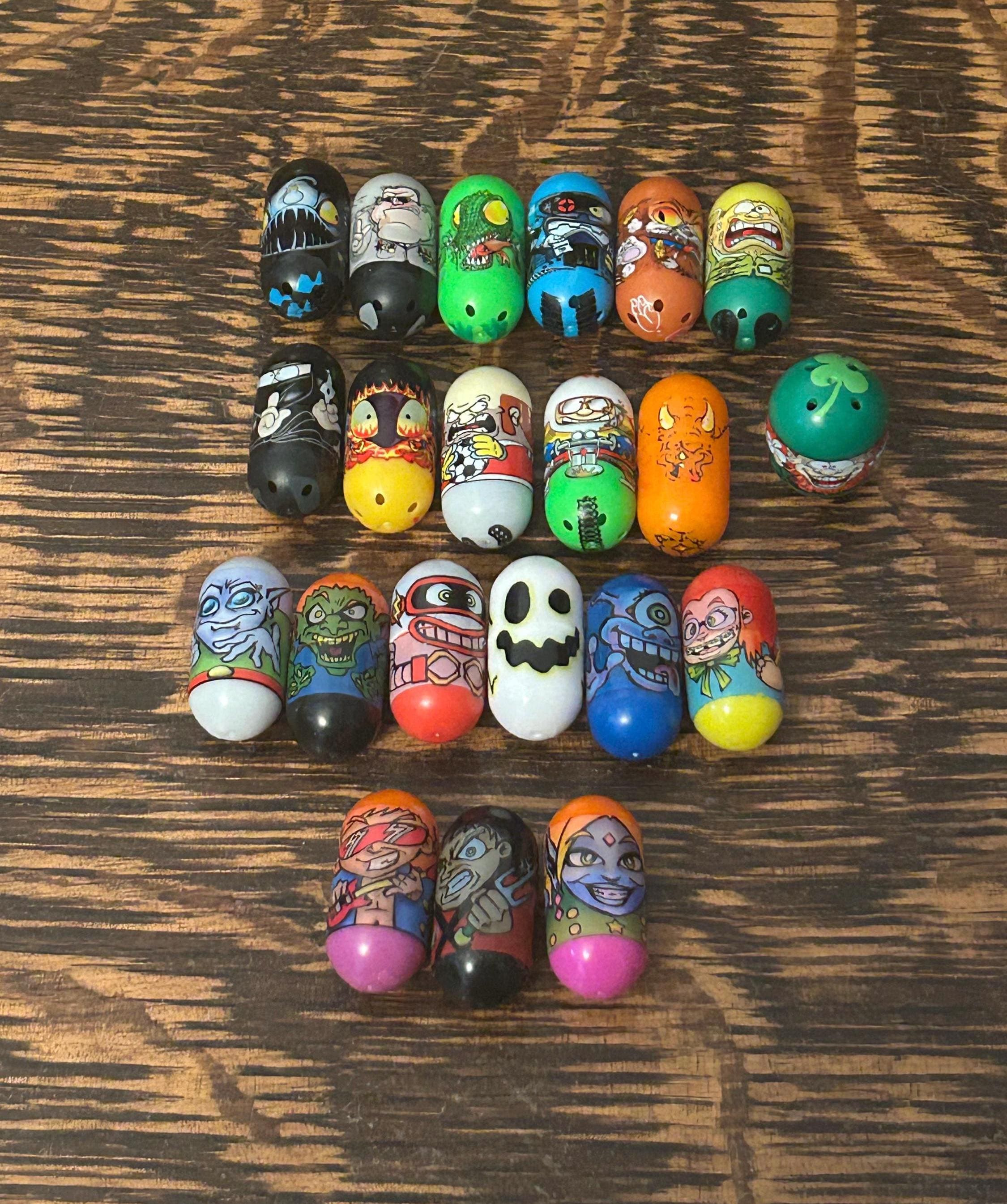 Vintage Mighty Beanz Moose & JA-RU Crazee Jumpin' Beans Lot of