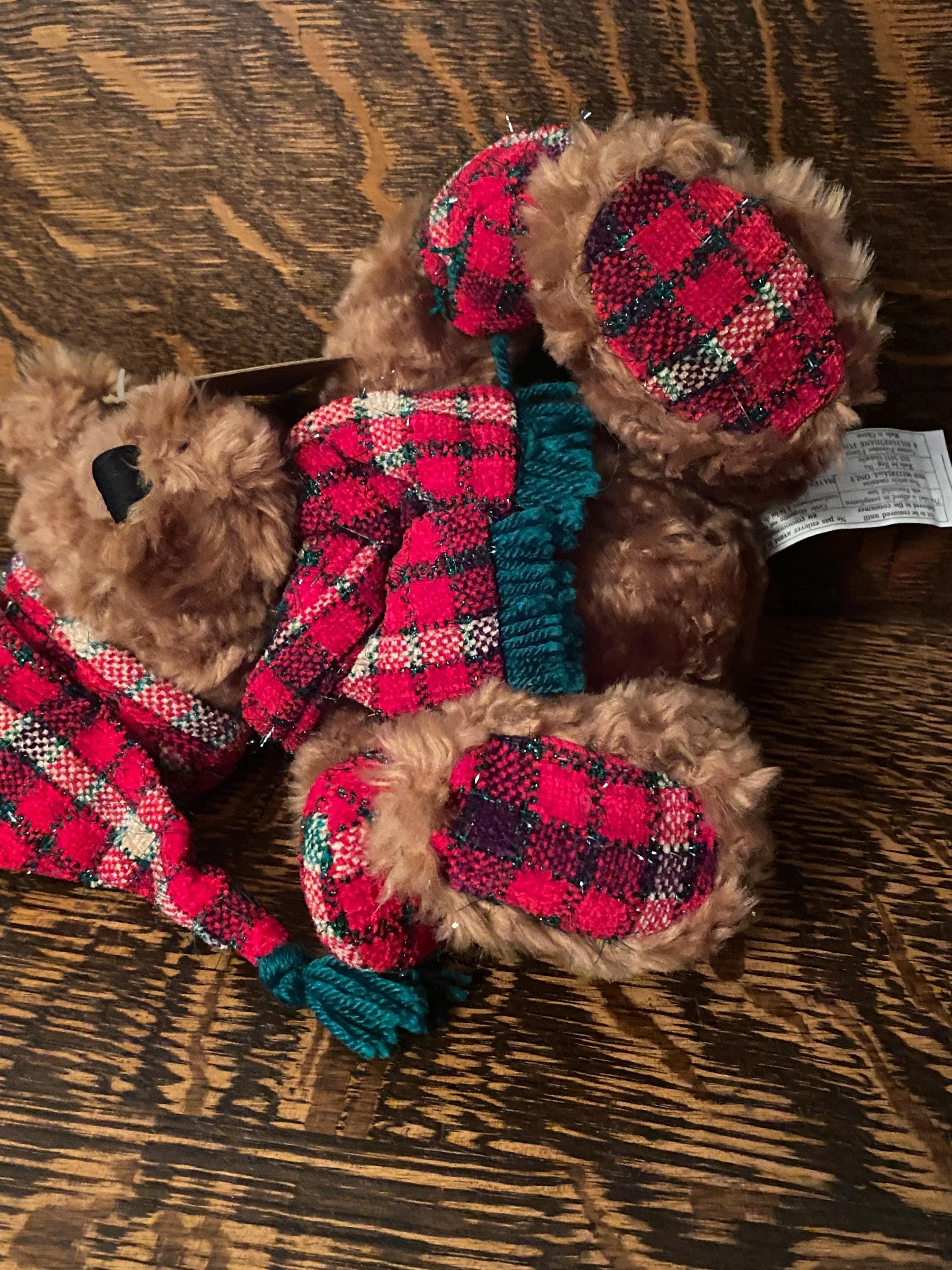 Vintage Dan Dee Teddy Bear Collectors Choice Christmas Bear HTF Plush Seasonal Decor Gift for Christmas Etsy UK