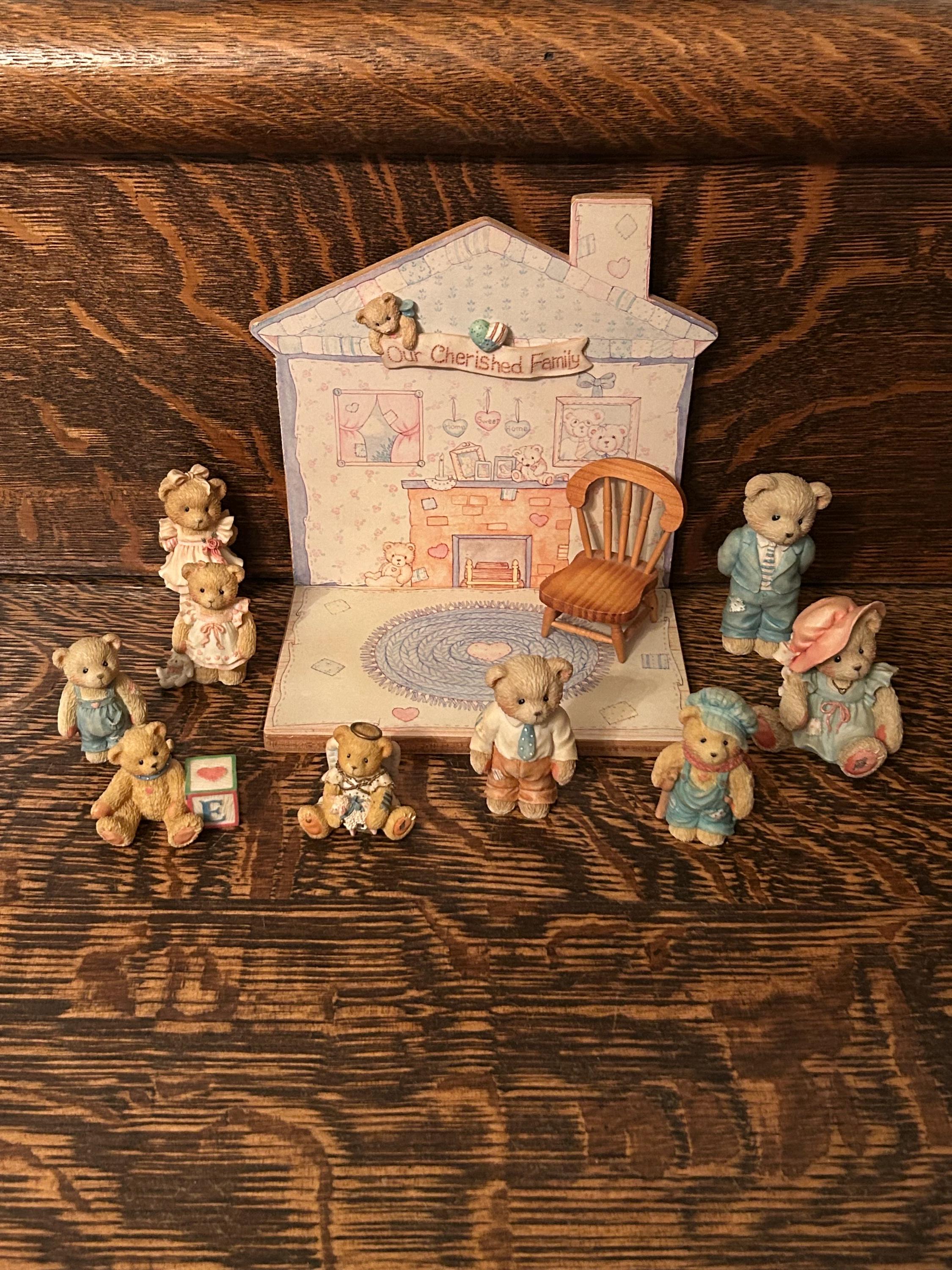 Cherished Teddies♡6点（オルゴール2個含む♡） Our Cherished Family Cherished Teddies Set Complete With Extras