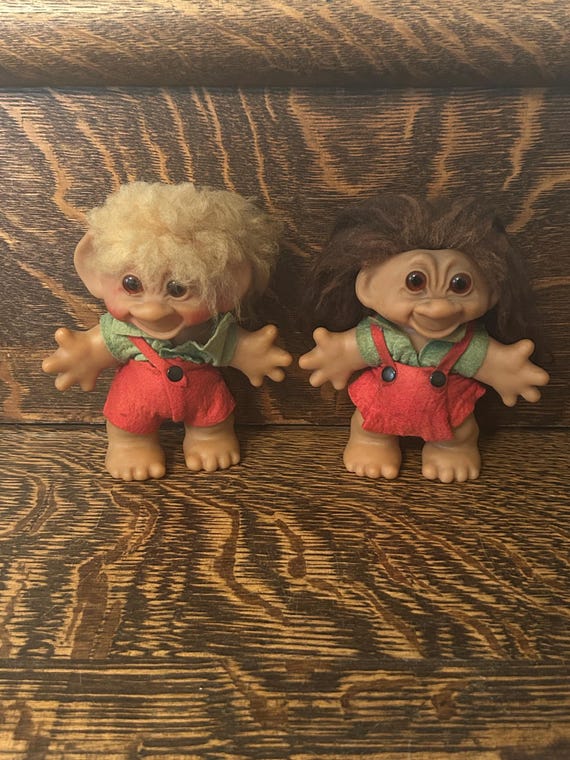 Vintage Thomas Dam Troll Doll Collectible Figure Original 1960's