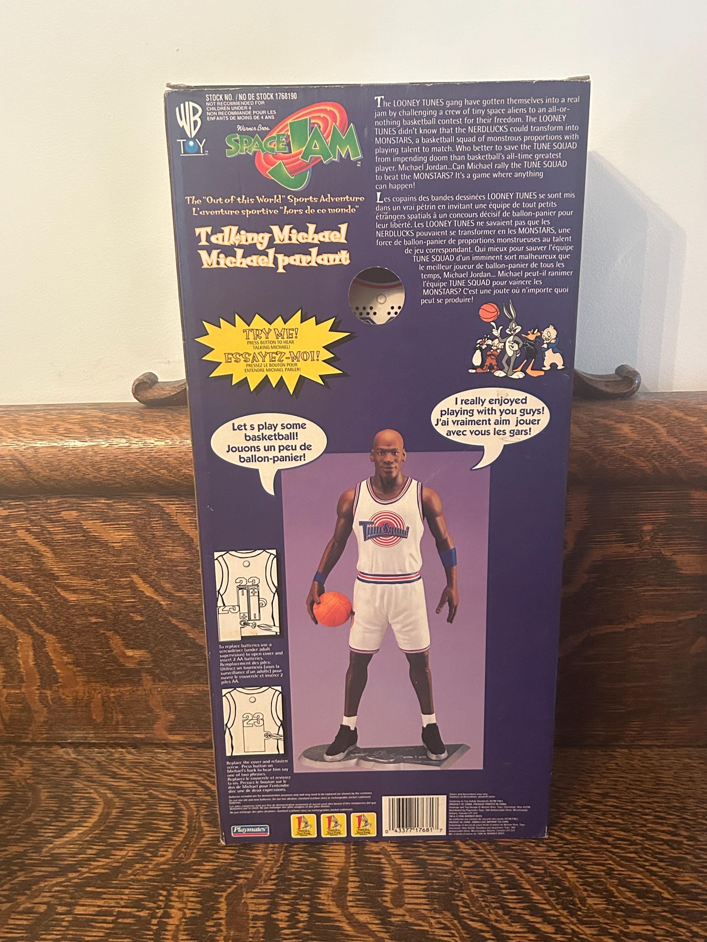 Vintage Space Jam Talking Michael Jordan Doll Playmates Warner