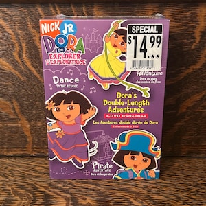 2005 Dora The Explorer Dora’s Double Length Adventures 3 DVD Boxset Nick JR