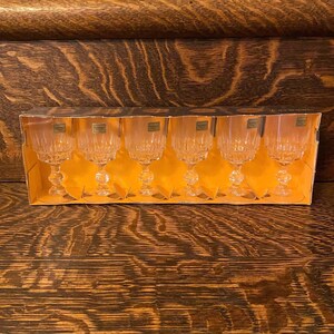 Vintage Luminarc Wine Glasses Champagne Glasses Crystal Glasses 8OZ Drink & Barware