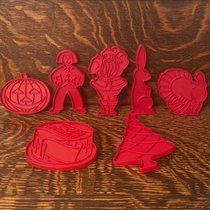 Vintage Tupperware Cookie Cutters 1970’s Tupperware Baking Supplies Cookie Making - Playdoh Cutters