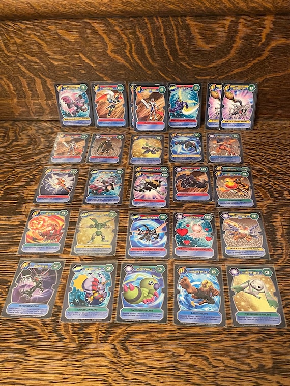 Vintage Digimon D-tector Card Game Digimon TCG Lot of 29 Cards - Etsy